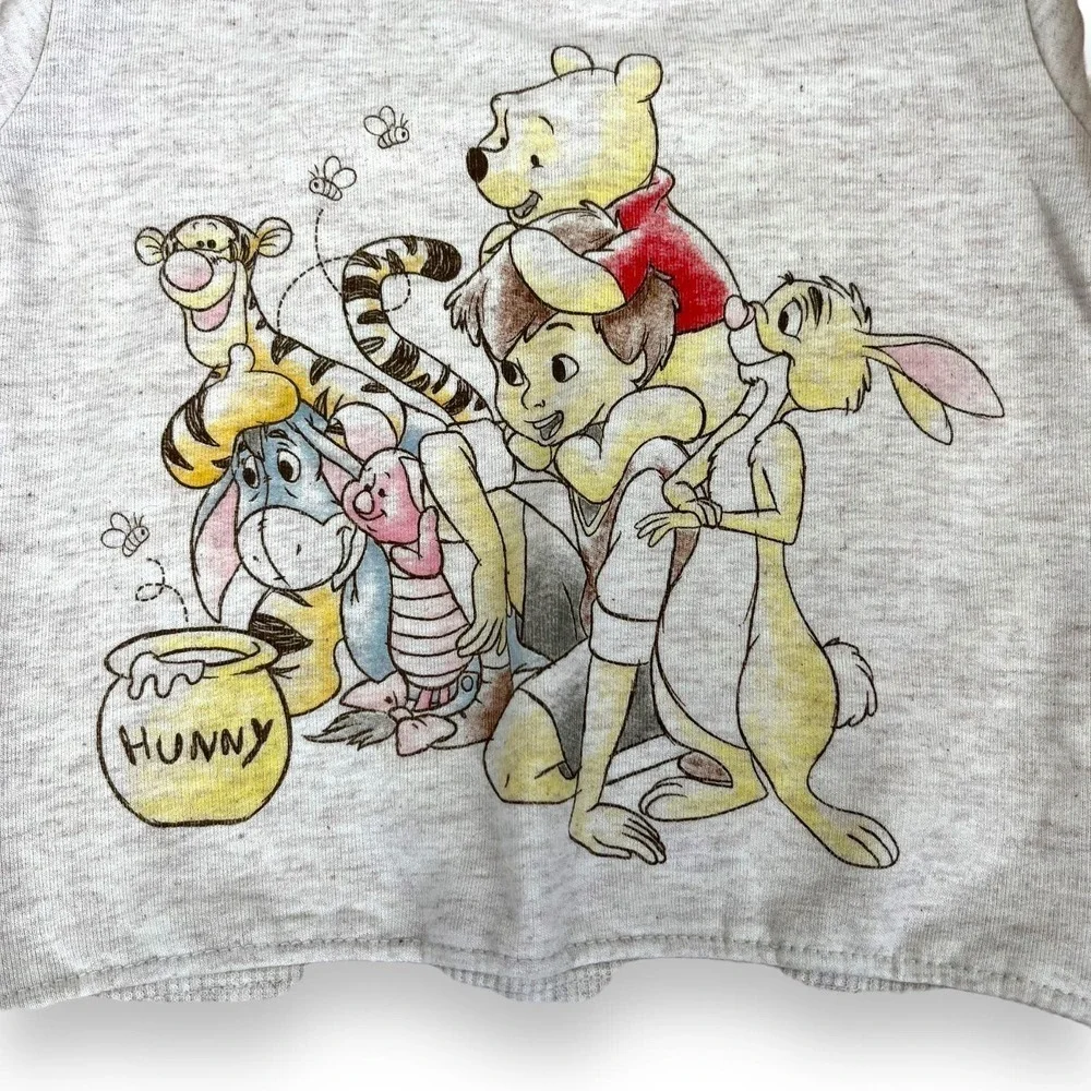 NWT Disney Baby Winnie The Pooh Graphic Pullover Sweatshirt Oatmeal Size 0-3 Mon - Picture 3 of 7